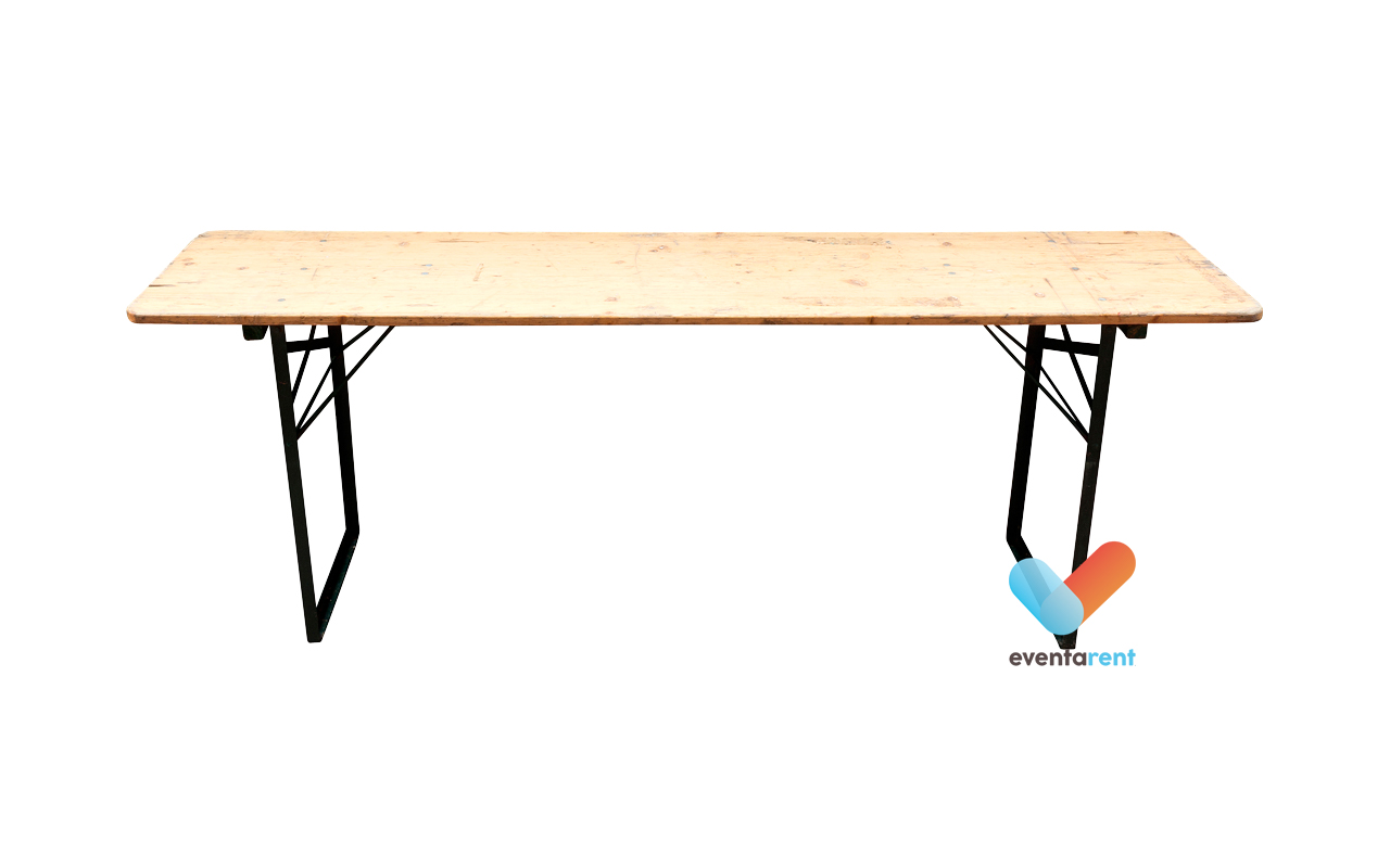 Biertafel 60x180cm zwart onderstel Biertafel 60x180cm zwart onderstel