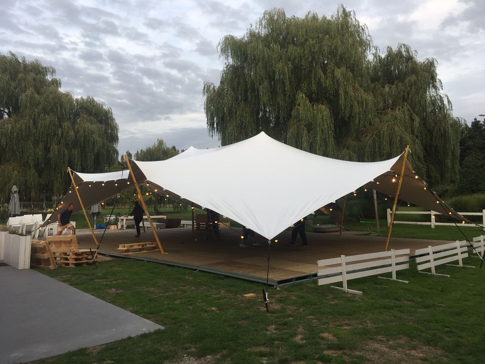 Stretchtent 10x 15 meter