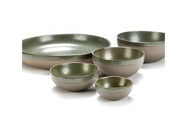 Surface - bowl Ø 15 x H6,5 cm - 50 cl Camo Green - by Sergio Herman